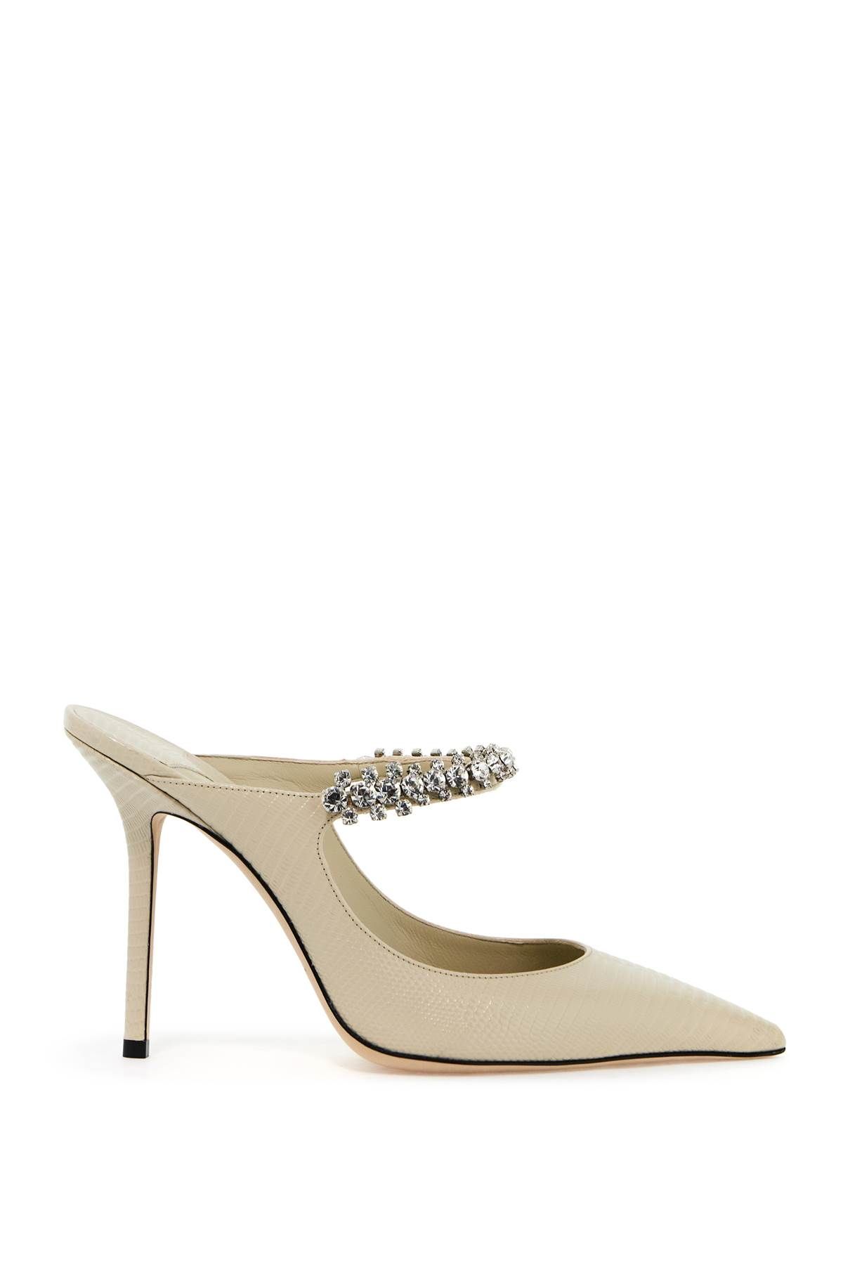 Jimmy Choo JIMMY CHOO lizard-embossed leather bing mules