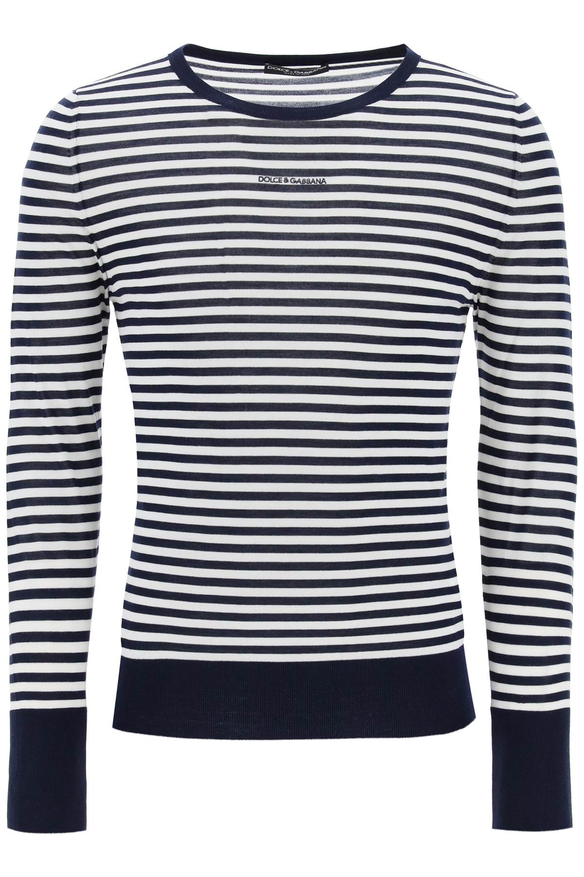 Dolce & Gabbana DOLCE & GABBANA lightweight striped wool pullover sweater