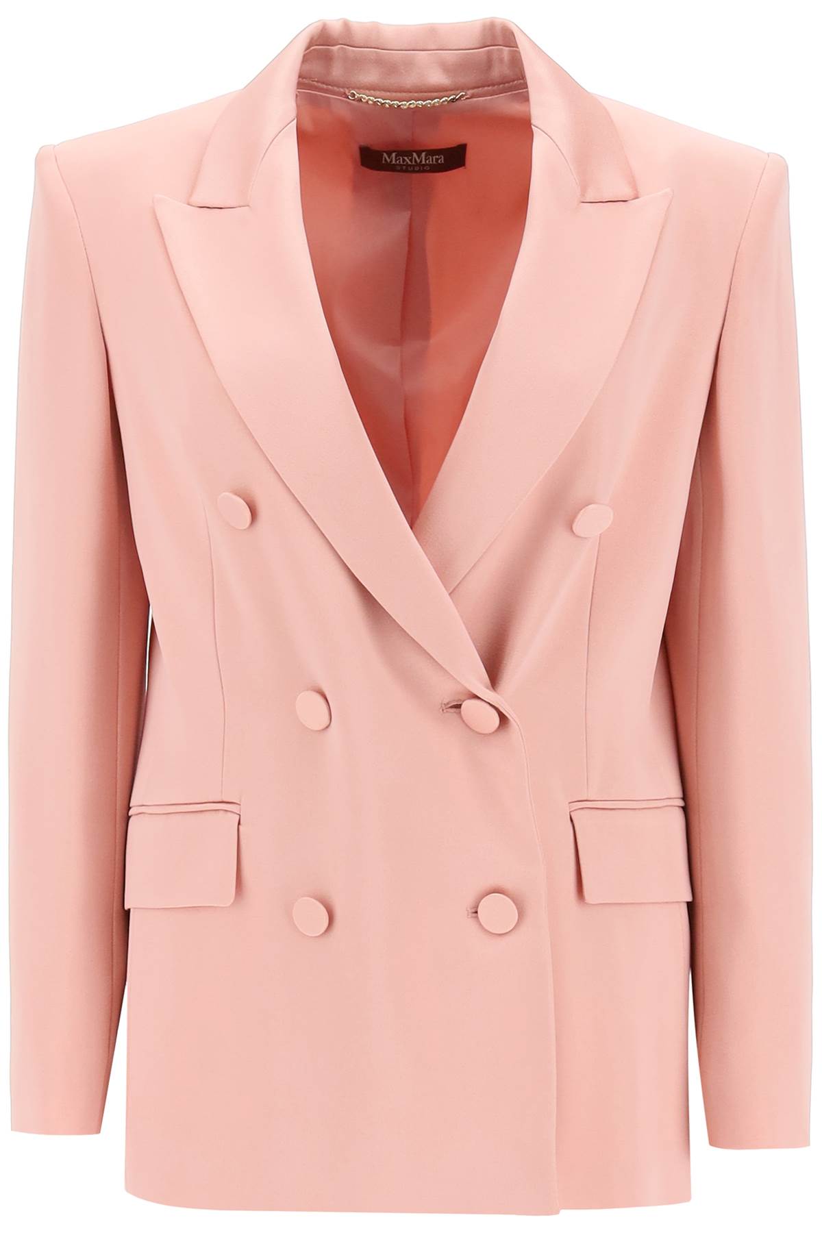 MAX MARA STUDIO MAX MARA STUDIO teiera satin double-breasted blazer