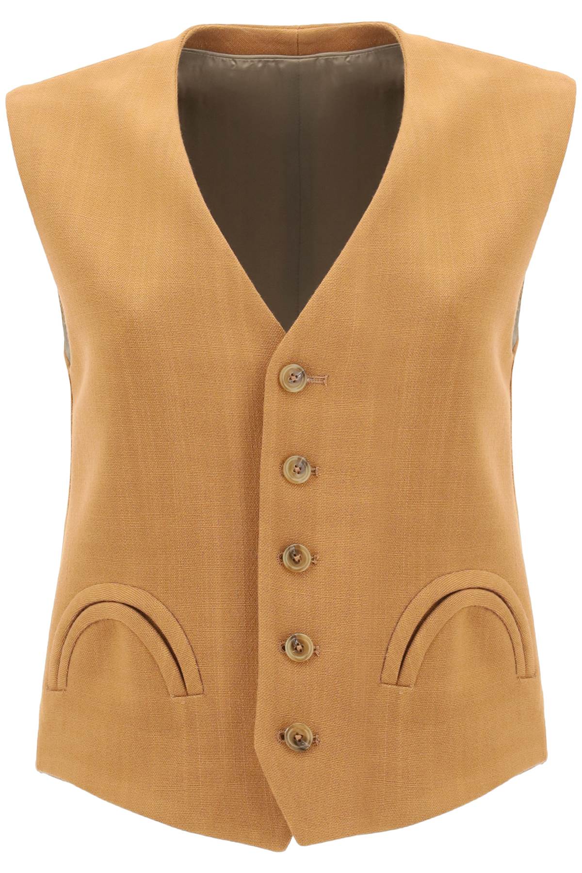 BLAZE MILANO BLAZE MILANO feral santana peanut tailoring vest