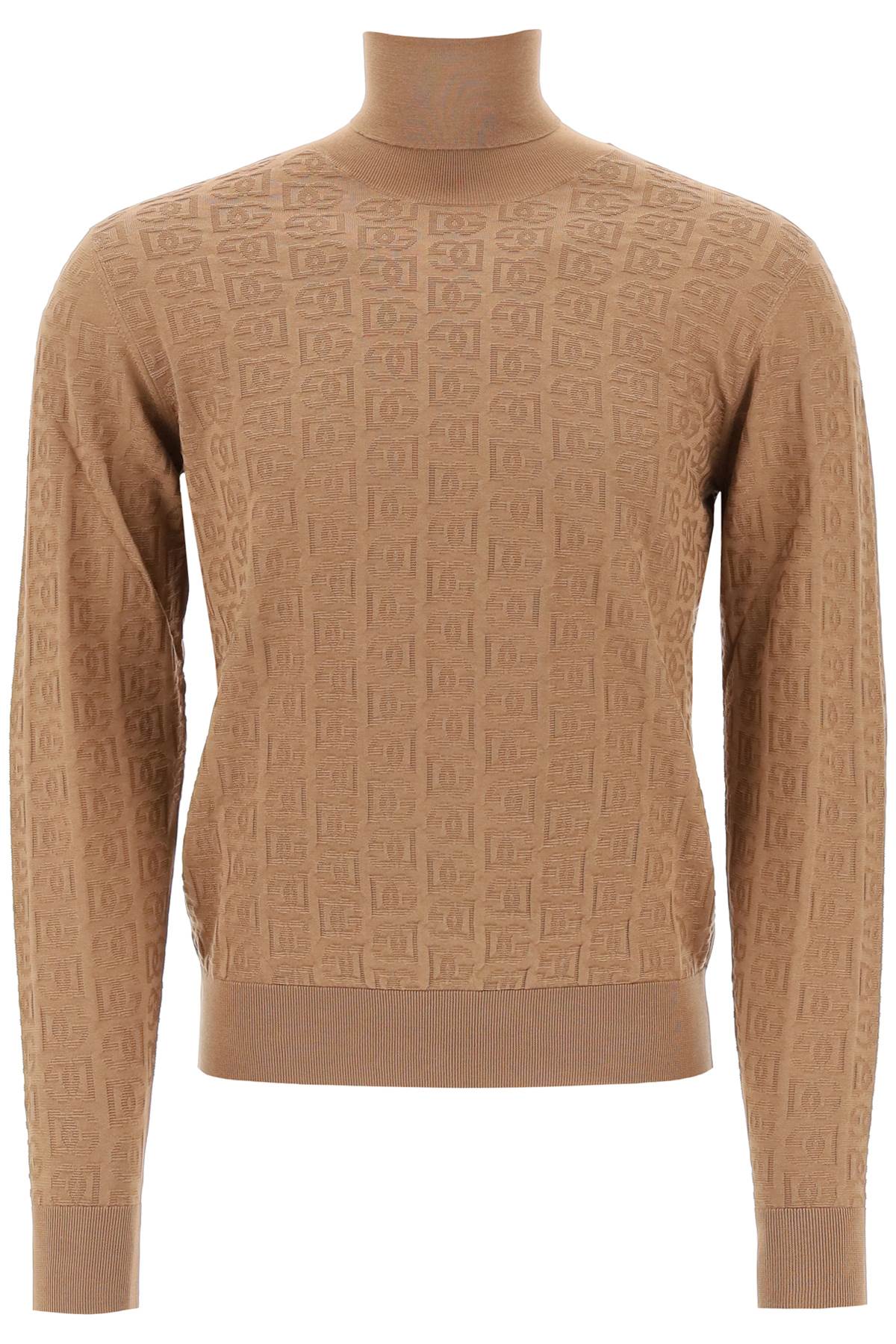 Dolce & Gabbana DOLCE & GABBANA silk jacquard turtleneck pullover