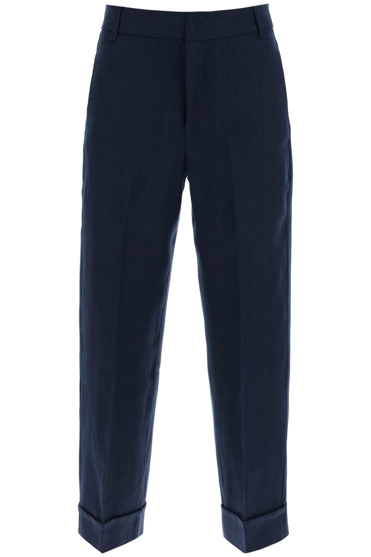  'S MAX MARA linen cigarette pants in salix style