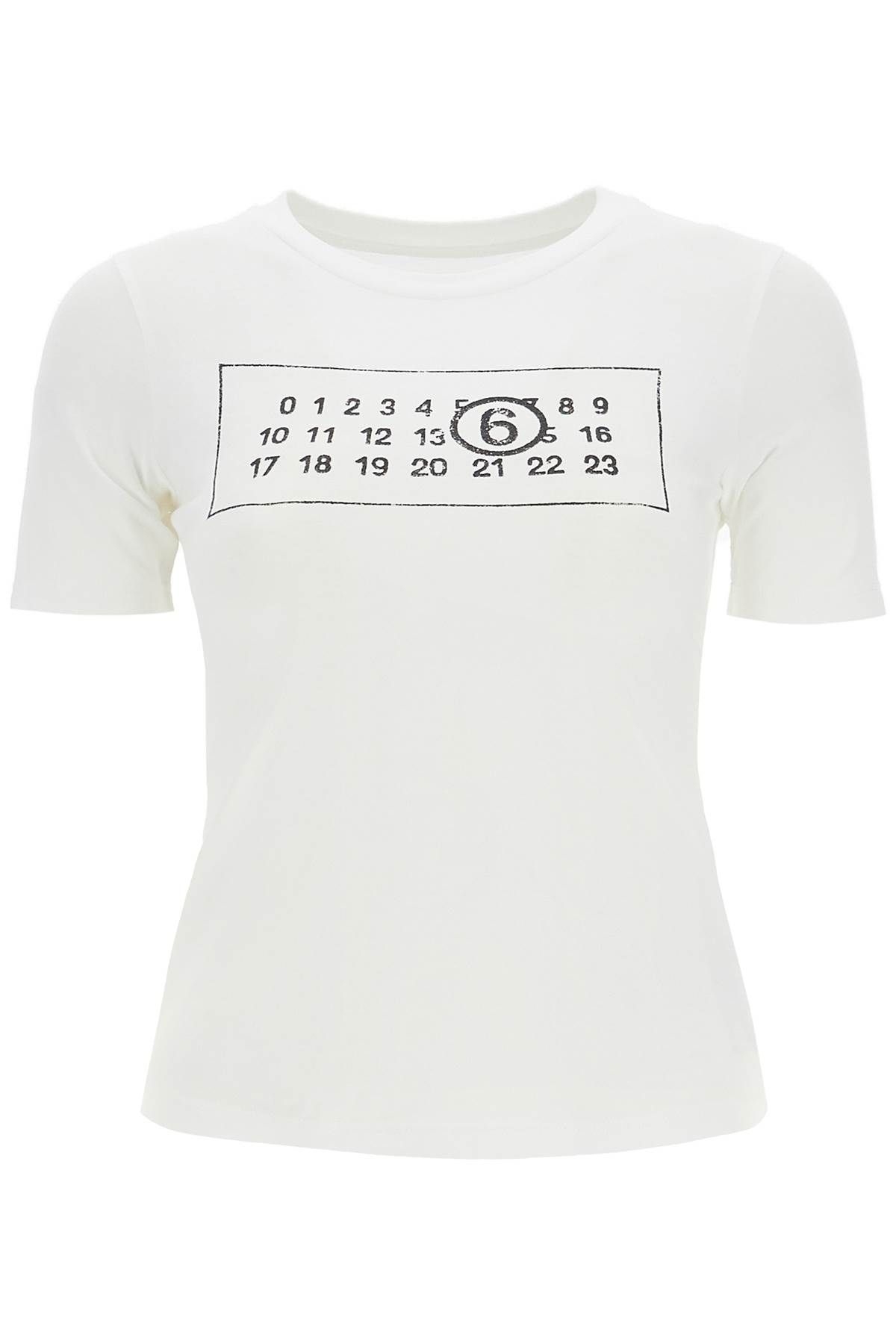 MM6 Maison Margiela MM6 MAISON MARGIELA numeric logo t-shirt with seven