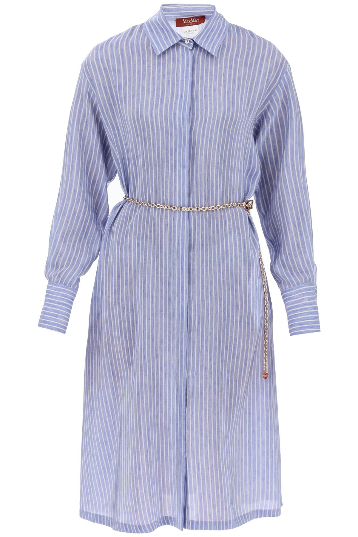 MAX MARA STUDIO MAX MARA STUDIO nereo striped chemisier dress