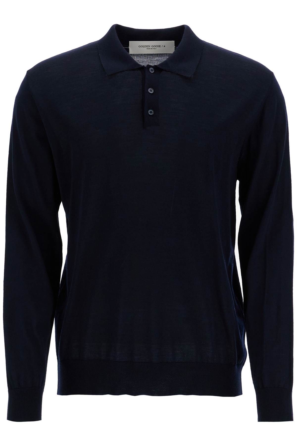 Golden Goose GOLDEN GOOSE long-sleeved wool polo shirt