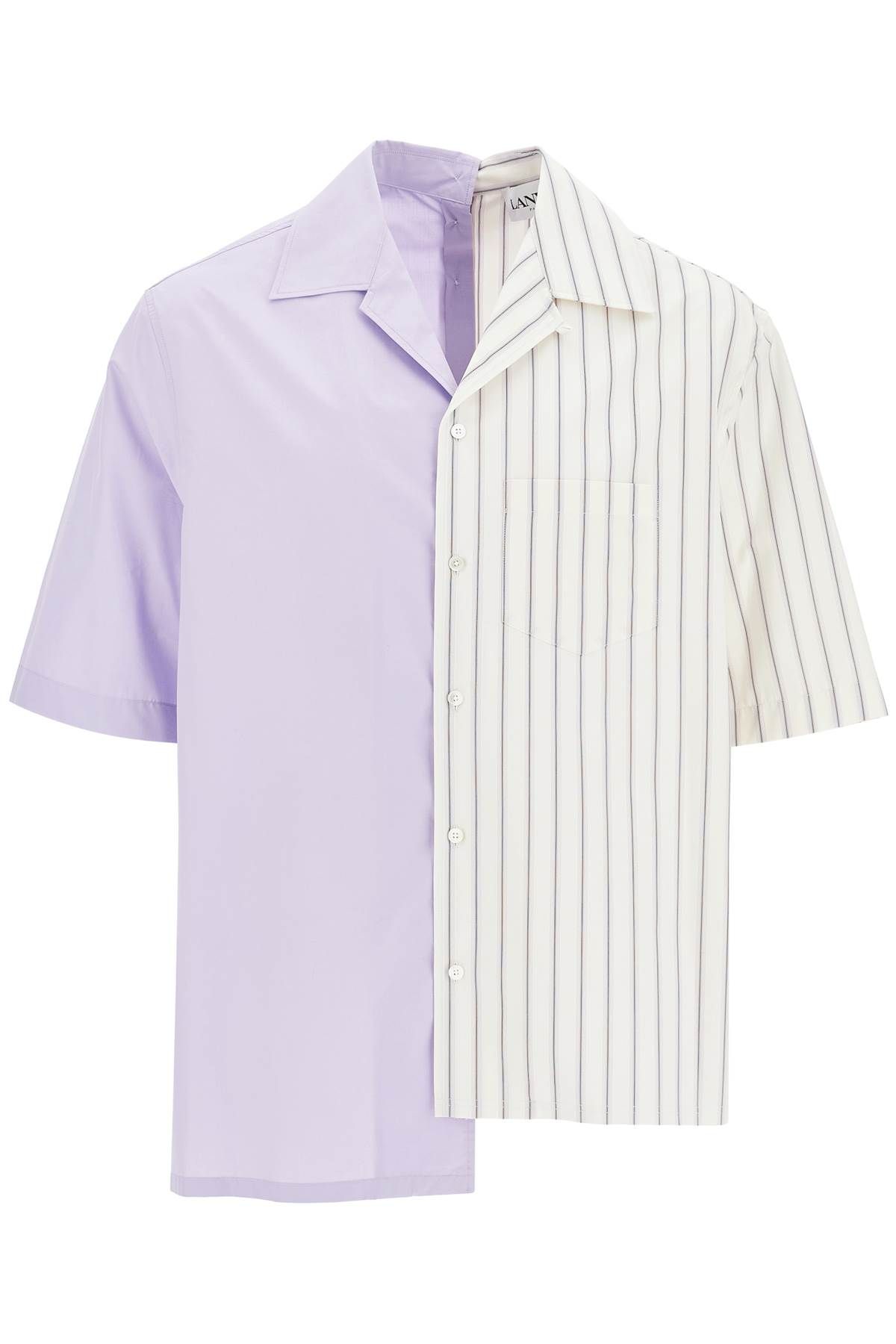 Lanvin LANVIN asymmetric bowling shirt with