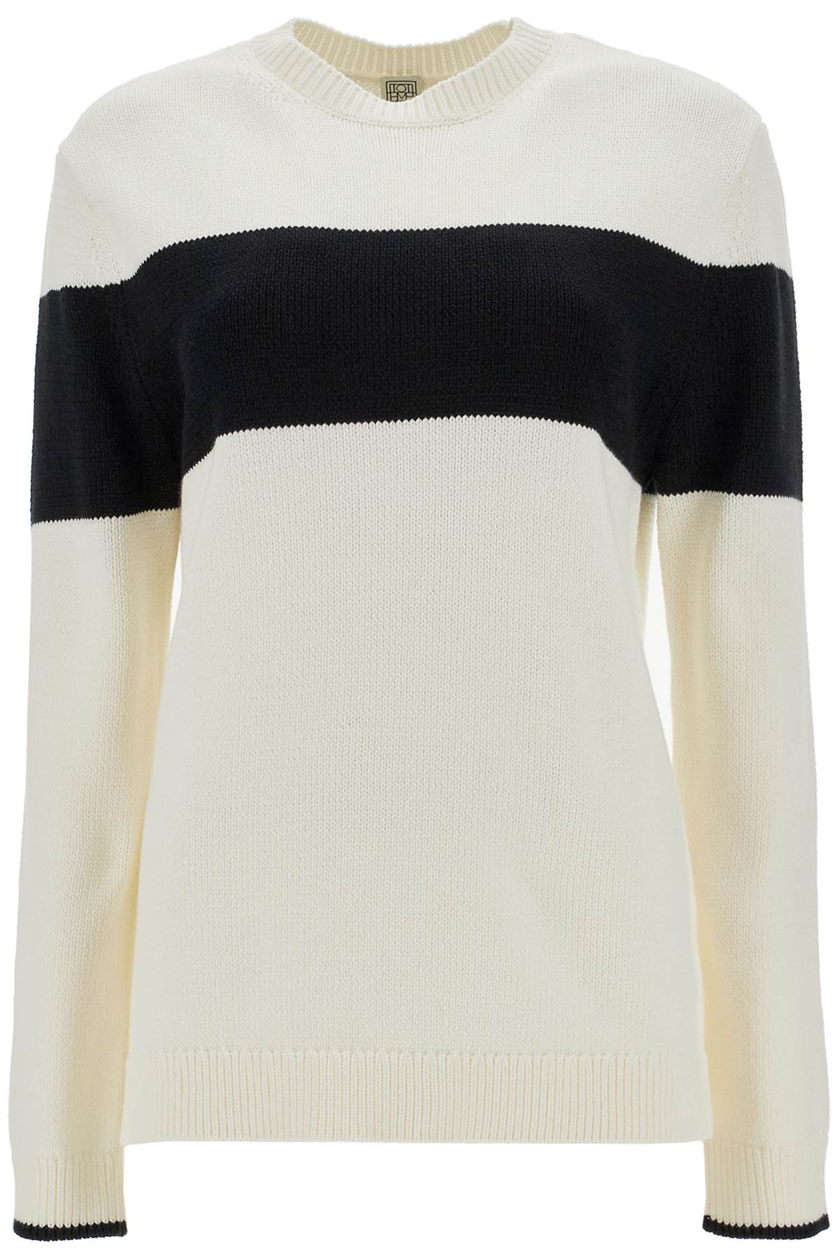 Toteme TOTEME crewneck pullover with contrasting band