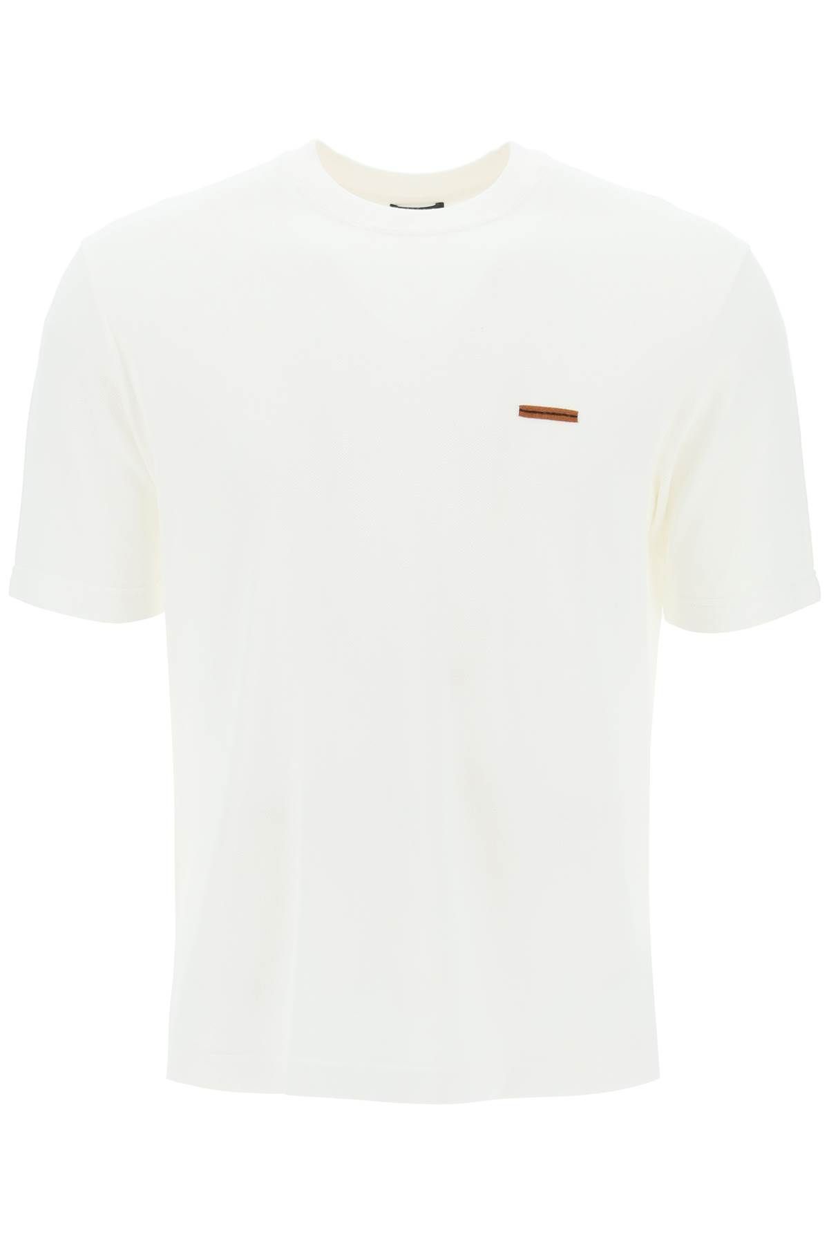 zegna ZEGNA cotton pique t-shirt in