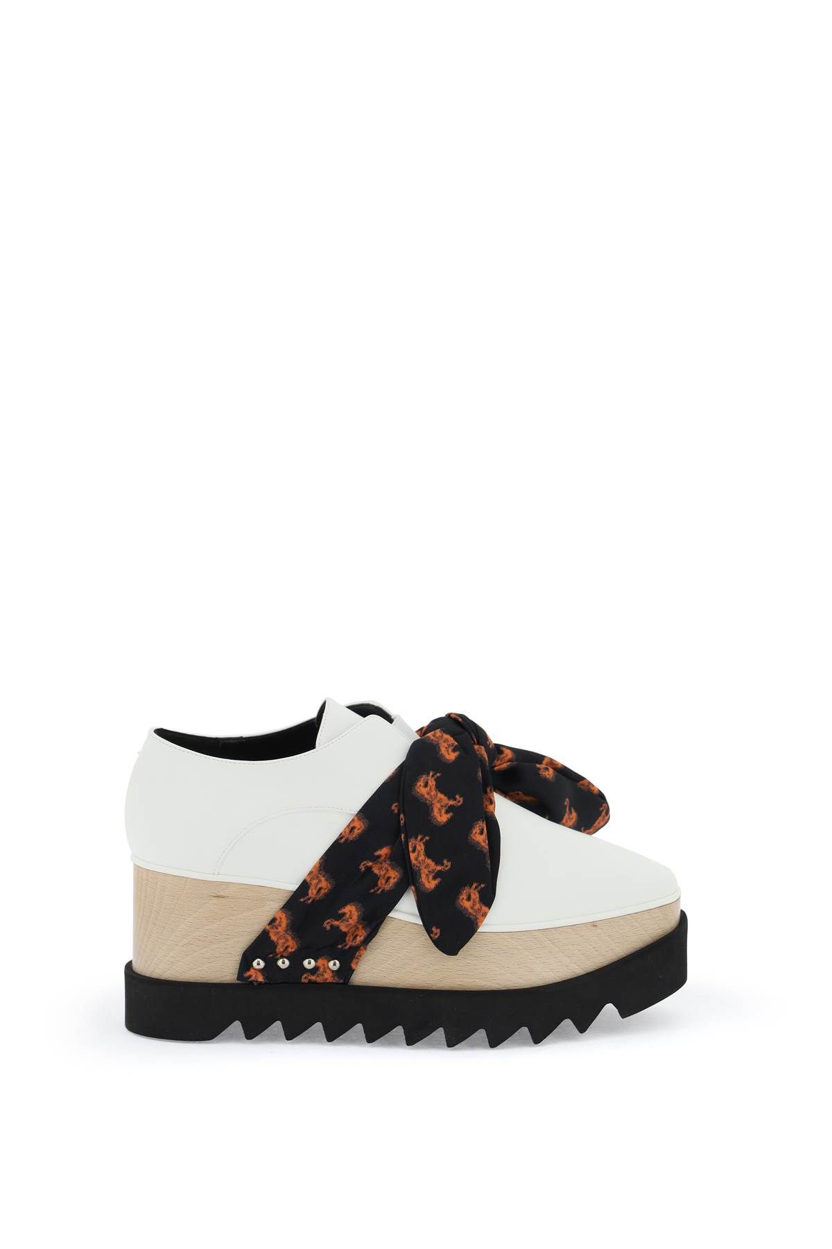 Stella McCartney STELLA McCARTNEY platform elyse loafers eith printed band