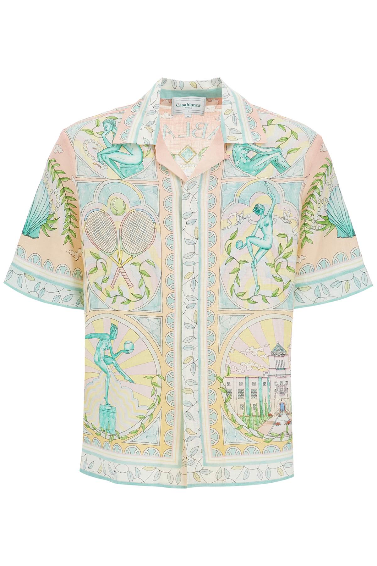 Casablanca CASABLANCA short-sleeved linen shirt for men