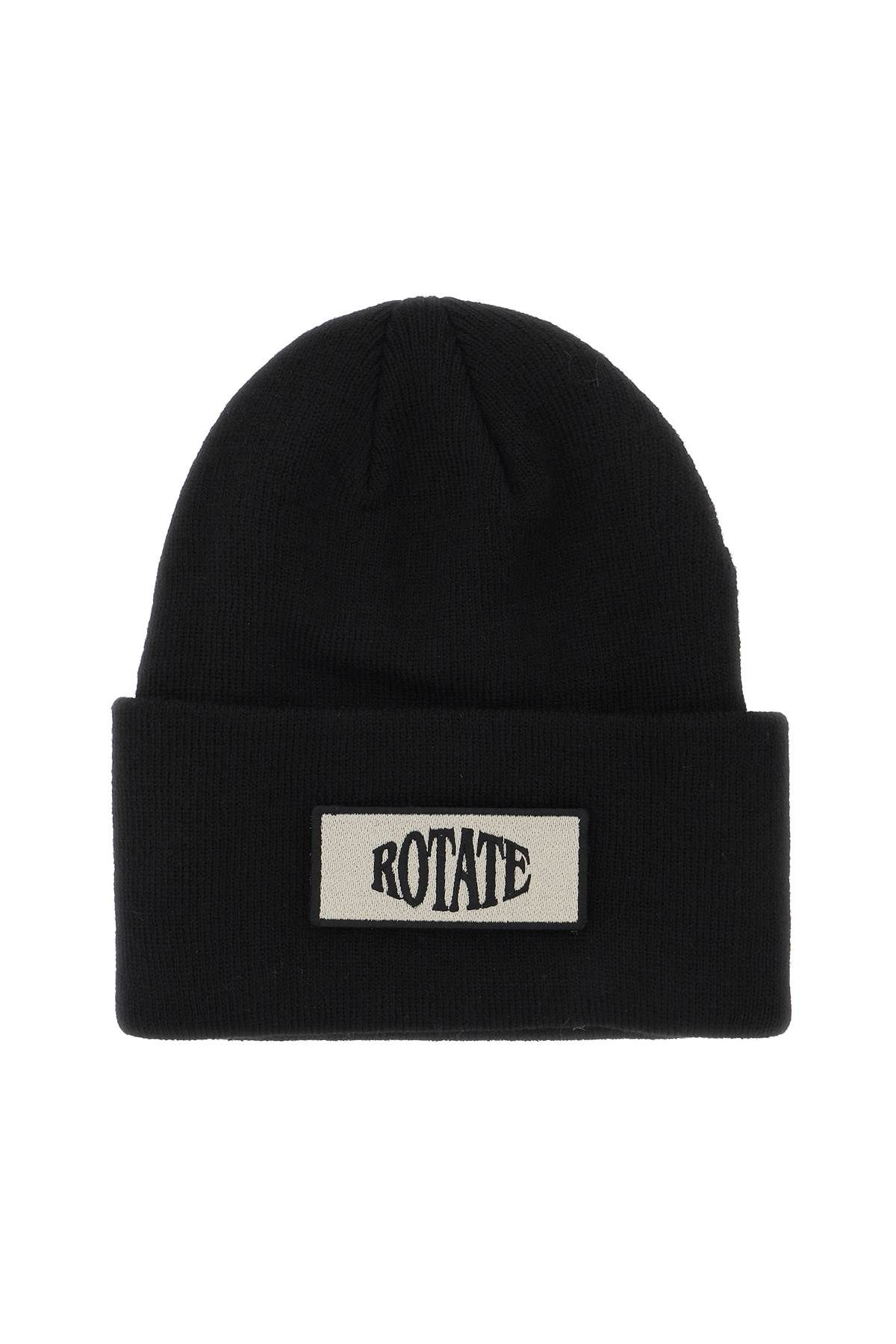 Rotate ROTATE beanie hat with logo patch