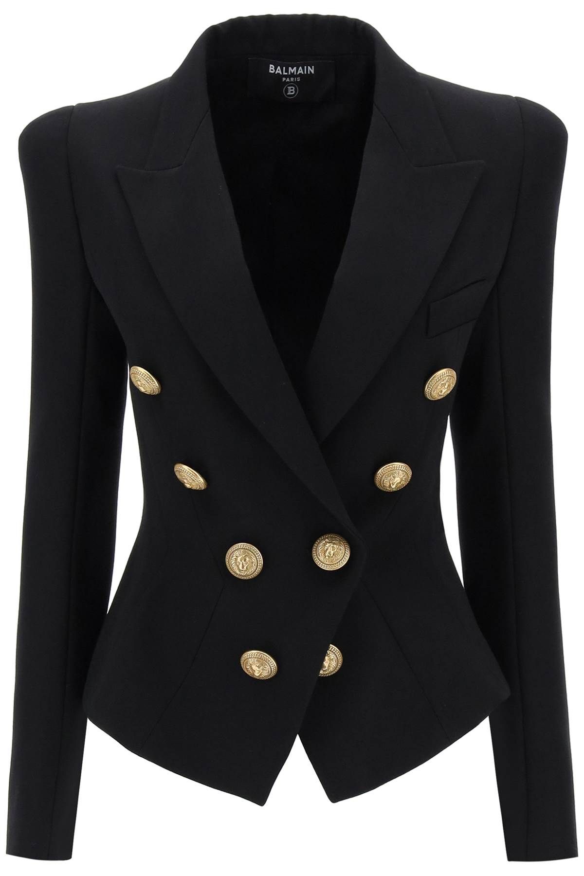 Balmain BALMAIN fitted double-breasted jacket in wool