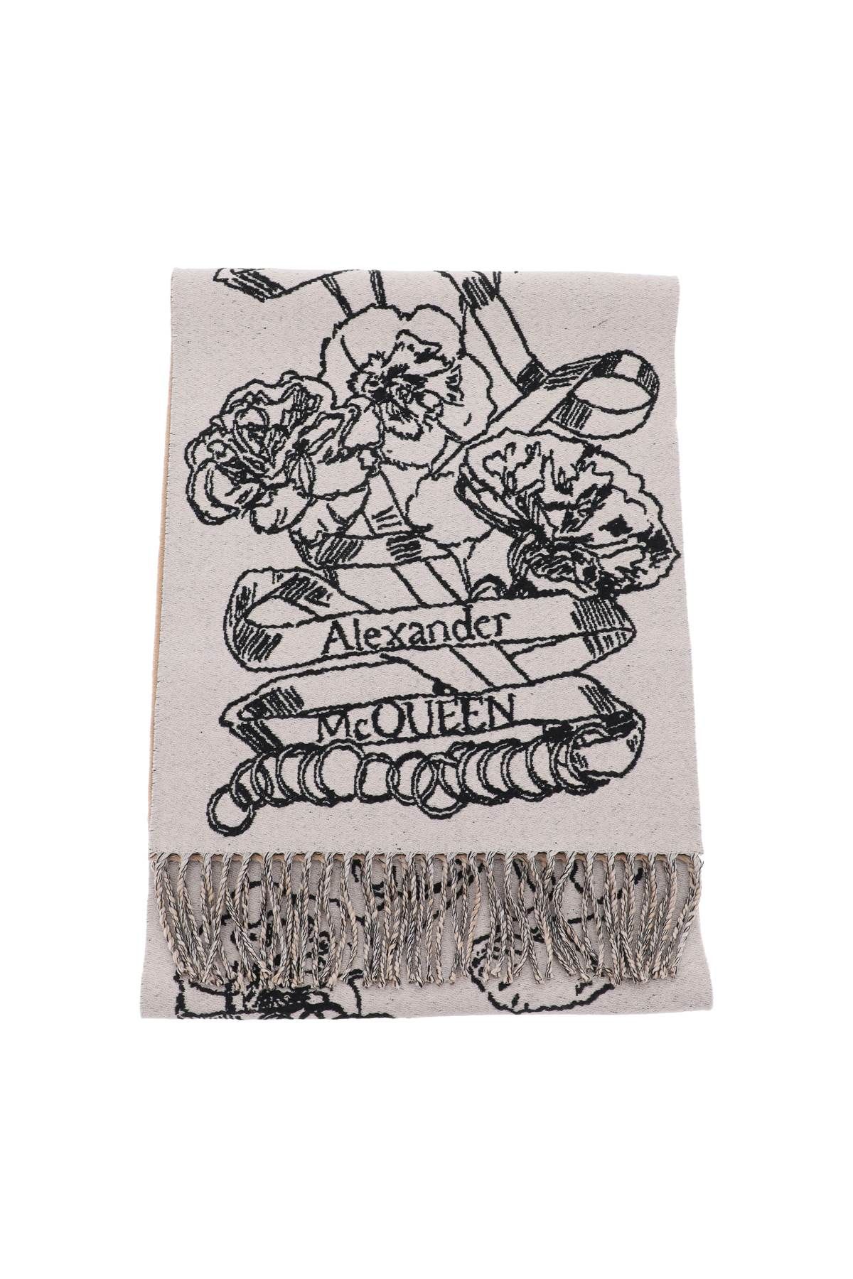 Alexander McQueen ALEXANDER MCQUEEN wool reversibile scarf