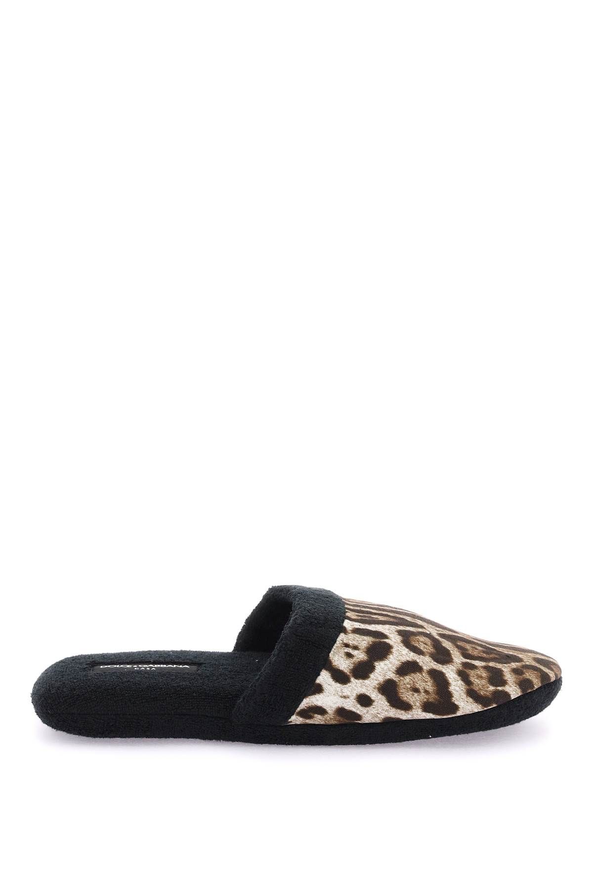 Dolce & Gabbana DOLCE & GABBANA 'leopardo' terry slippers