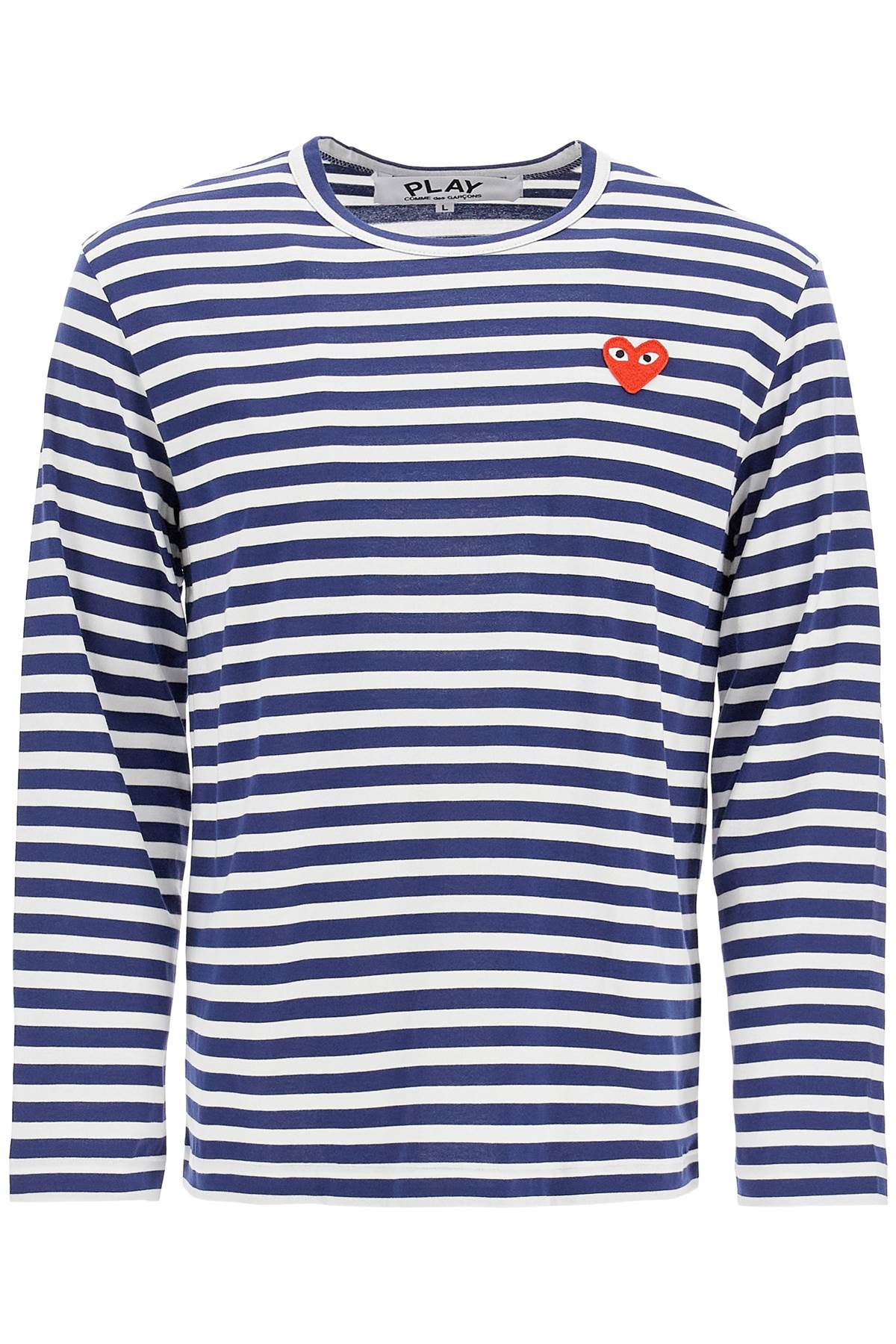 Comme Des Garçons Play COMME DES GARCONS PLAY striped long-sleeved t-shirt