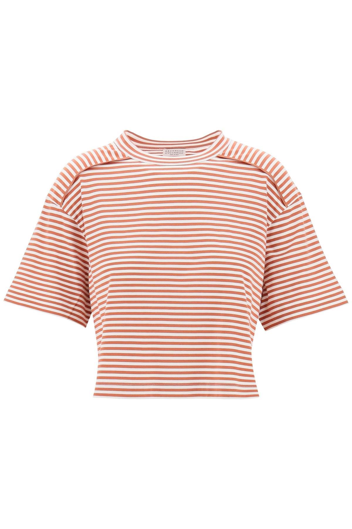 Brunello Cucinelli BRUNELLO CUCINELLI striped boxy t-shirt