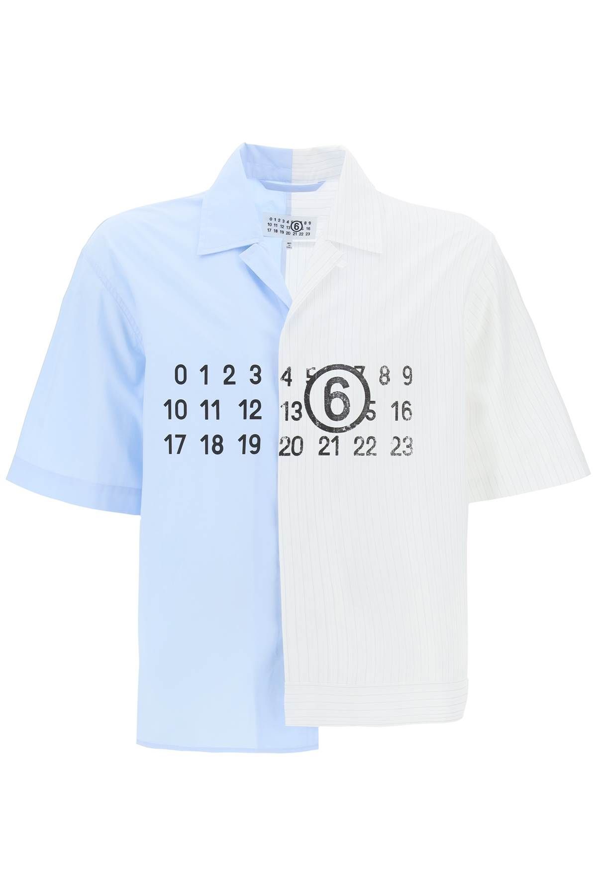 MM6 Maison Margiela MM6 MAISON MARGIELA short-sleeved shirt with numerical graphic splice