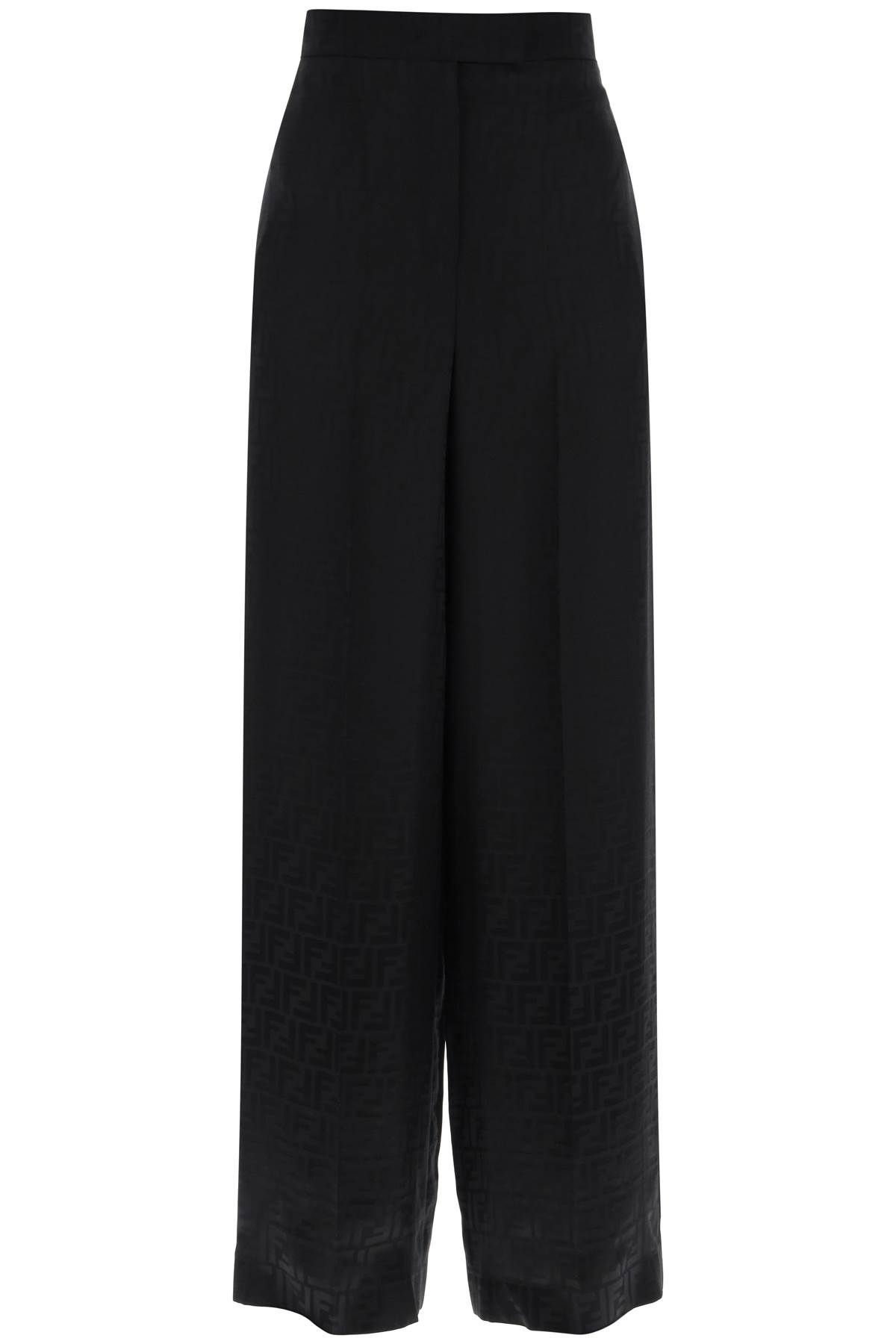 FENDI FENDI silk ff palazzo pants in