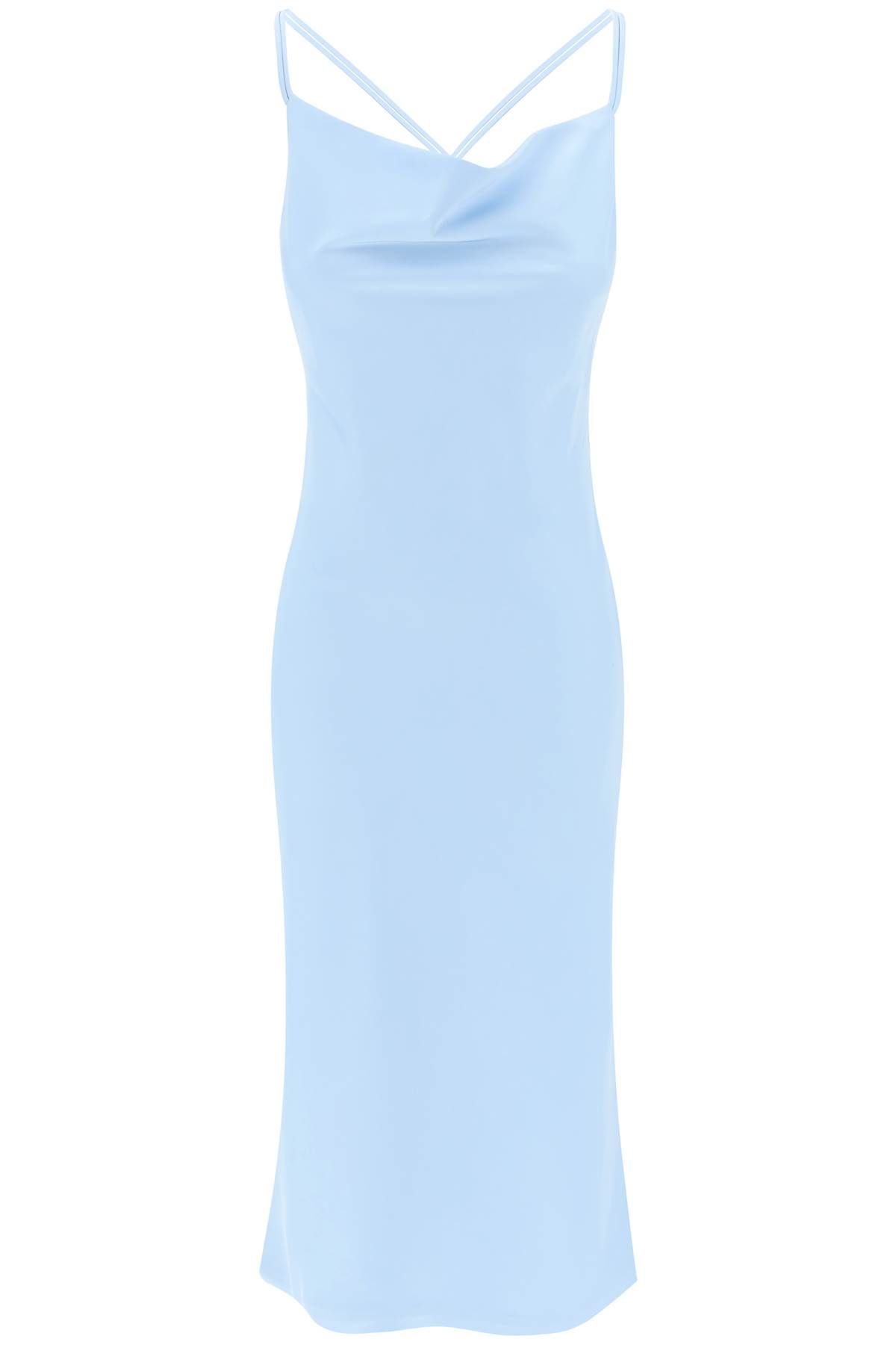 Rotate ROTATE satin midi slip dress for a