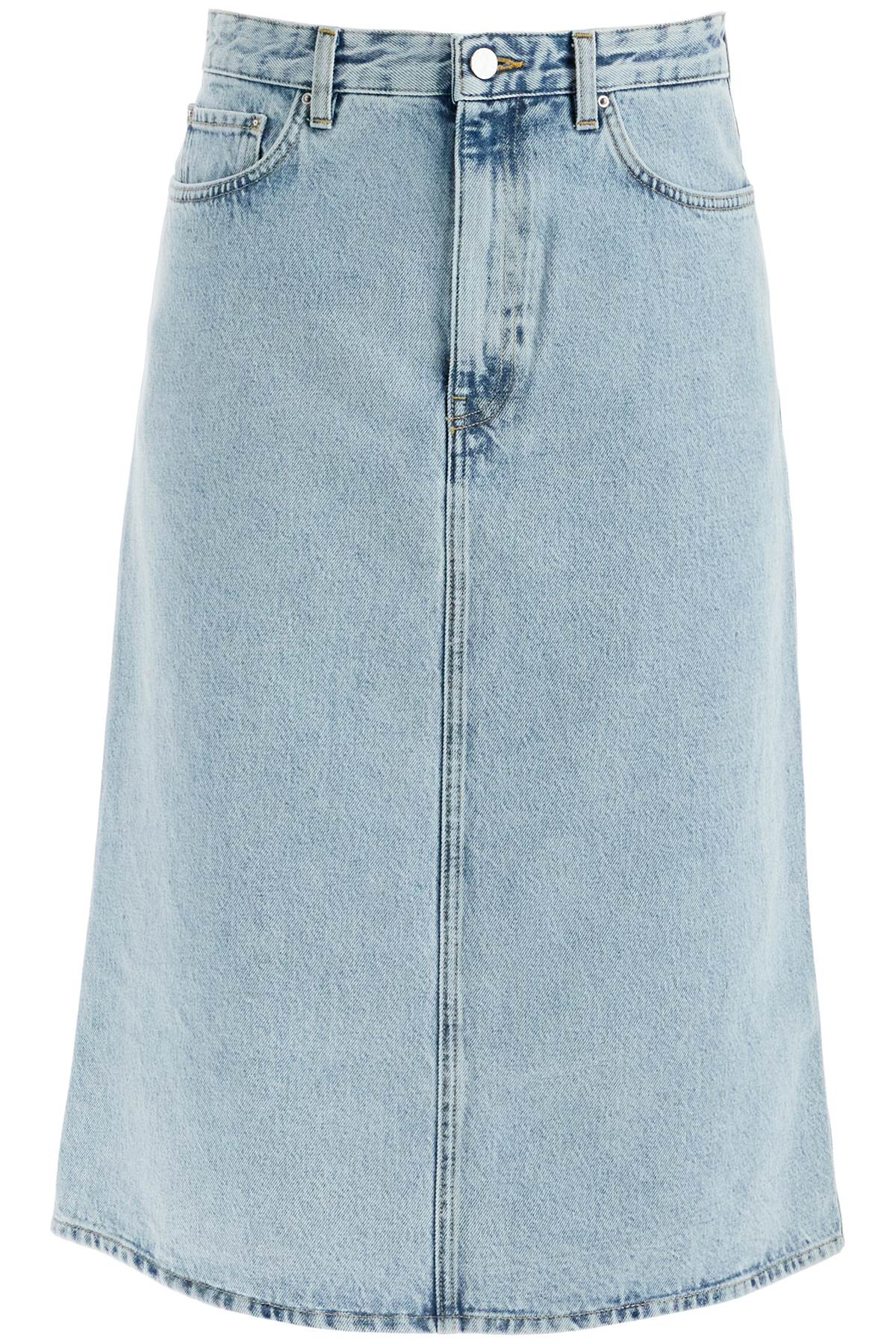 Toteme TOTEME denim midi skirt in seven