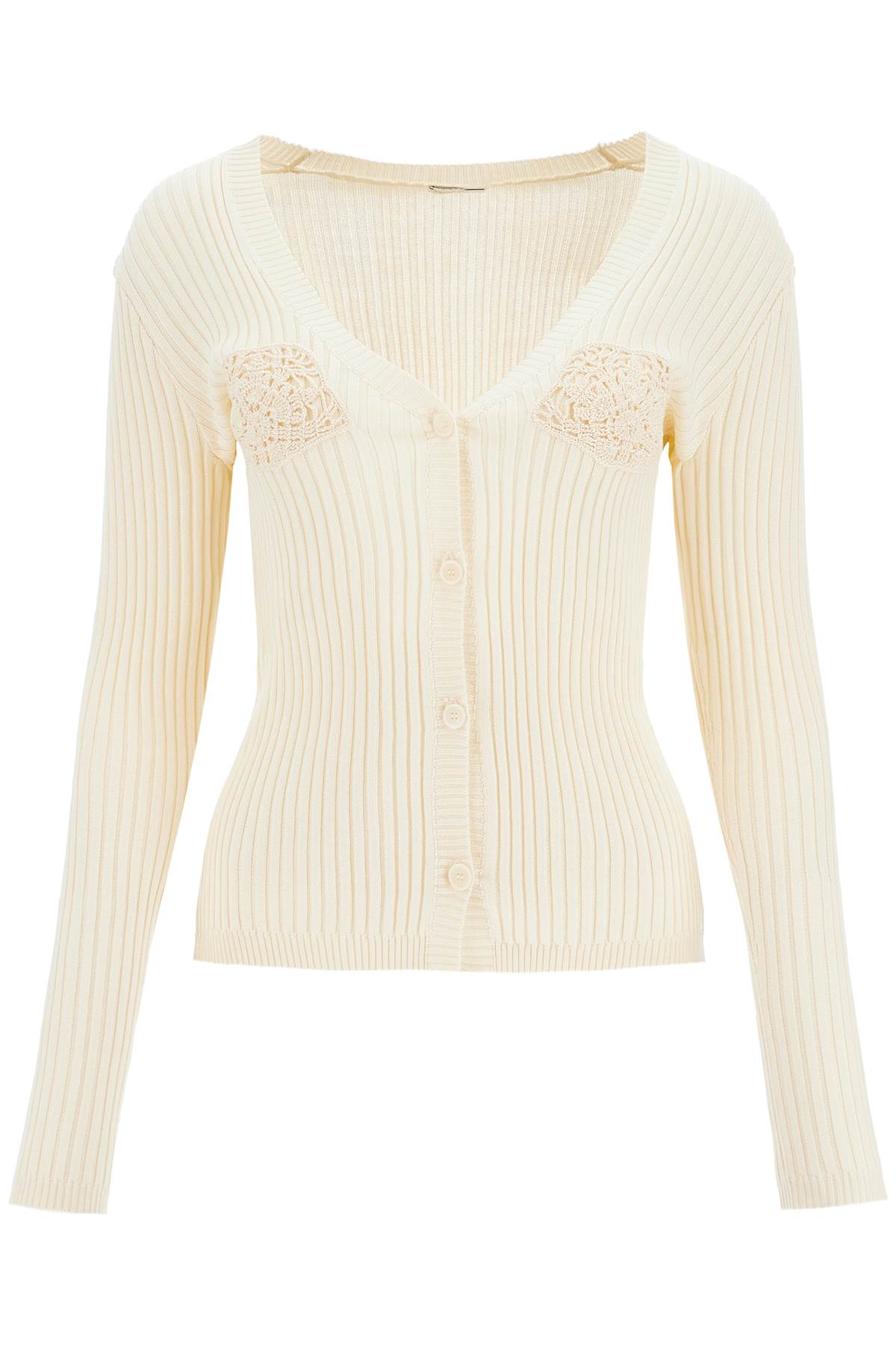 Magda Butrym MAGDA BUTRYM crochet insert cardigan with eight