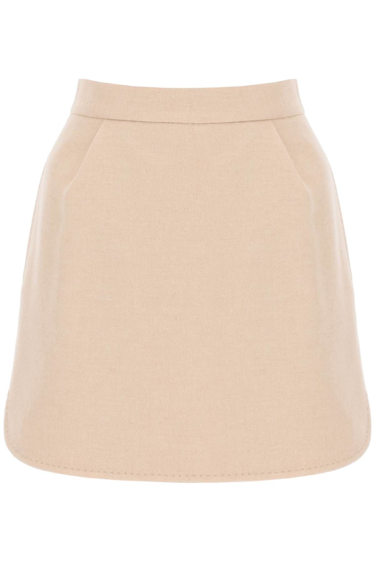 Max Mara MAX MARA bobbio camel mini skirt