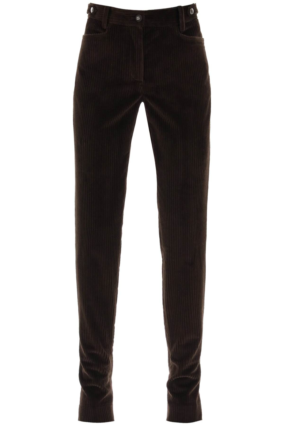 Dolce & Gabbana DOLCE & GABBANA bell-bottom corduroy pants