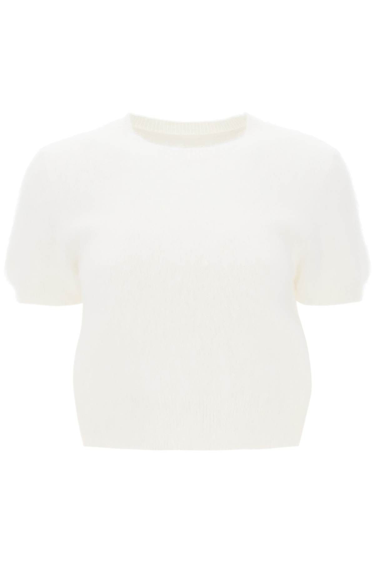 Maison Margiela MAISON MARGIELA angora wool short-sleeved top