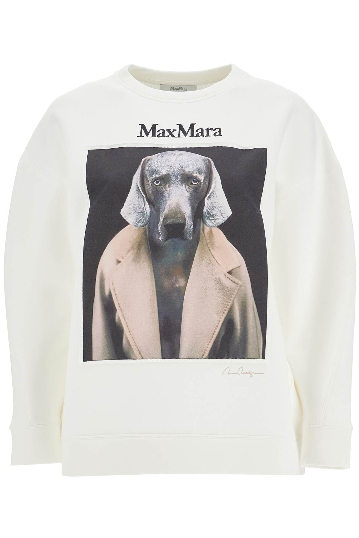 Max Mara MAX MARA wegman printed sweatshirt