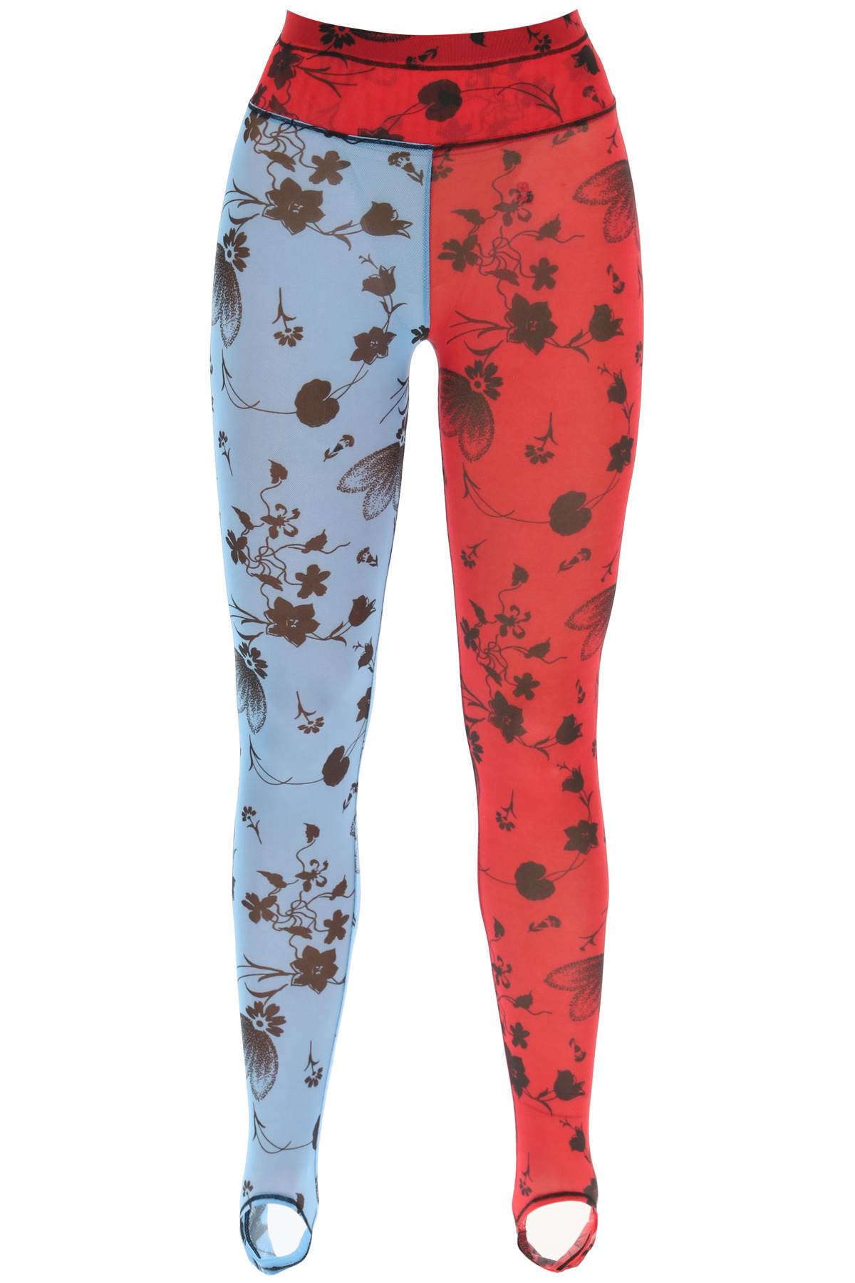 CHOPOVA LOWENA CHOPOVA LOWENA color-block floral leggings