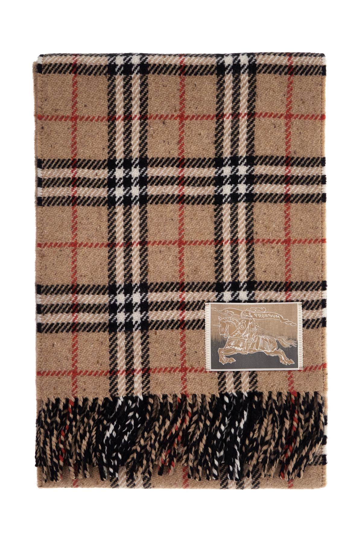 Burberry BURBERRY ered reversible wool and cashmere scarf