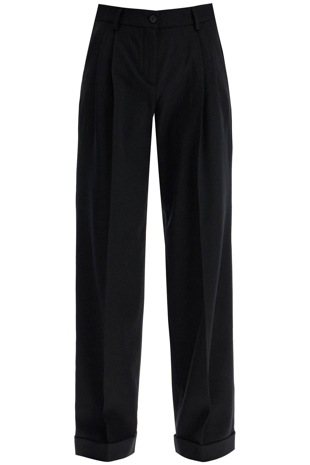 Pinko PINKO twill wide-leg trousers in pal