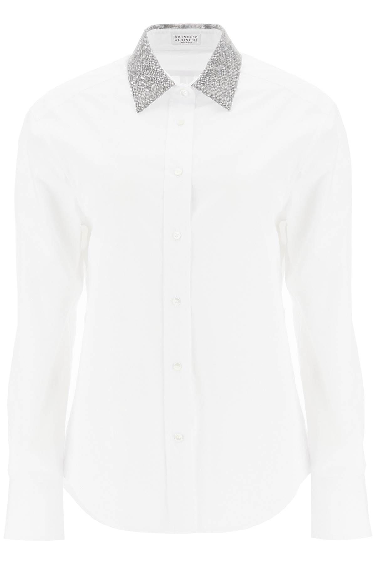 Brunello Cucinelli BRUNELLO CUCINELLI "shirt with beaded collar