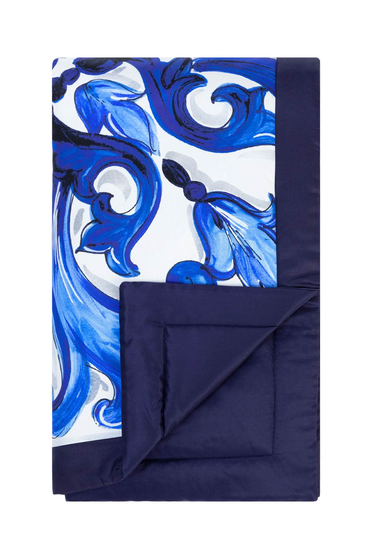 Dolce & Gabbana DOLCE & GABBANA printed silk quilted blanket