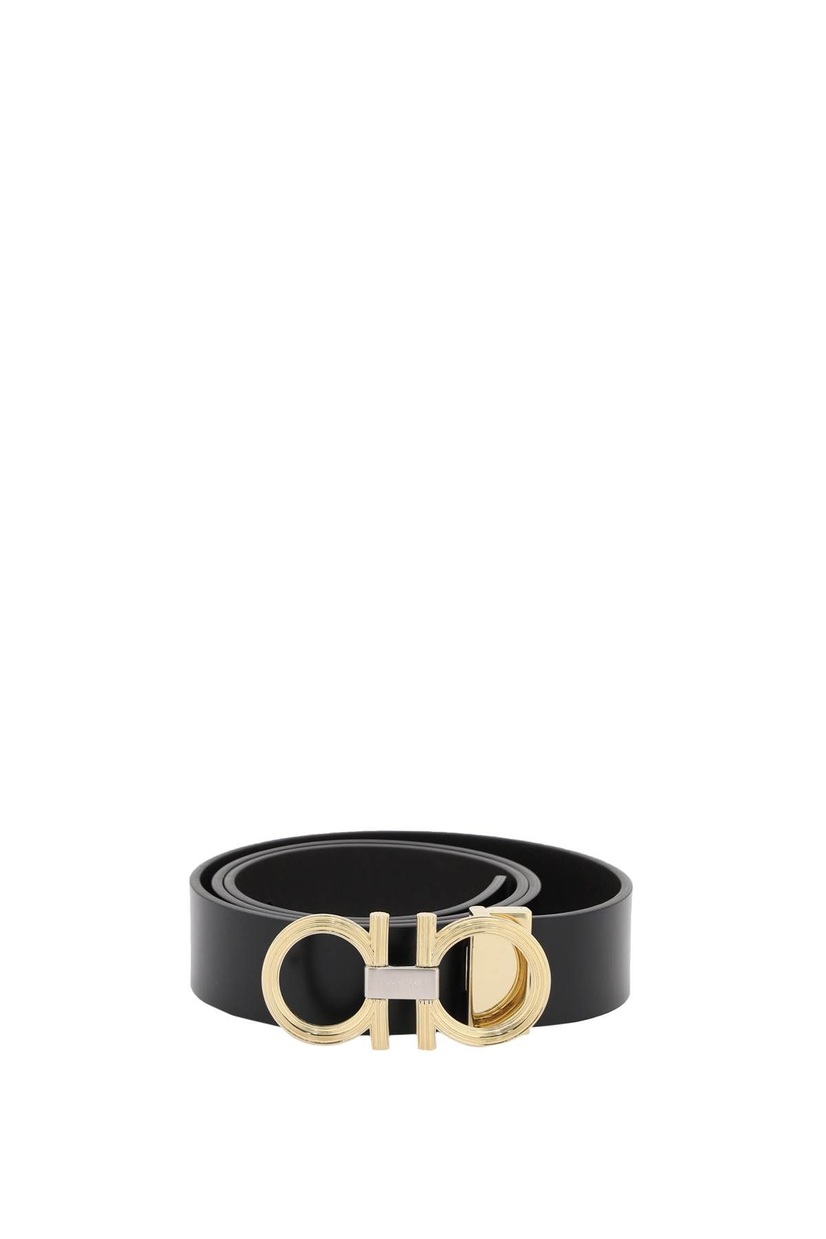 Ferragamo FERRAGAMO reversible faceted gancini buckle belt