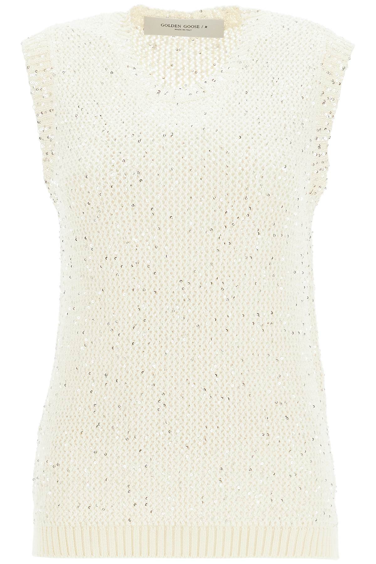 Golden Goose GOLDEN GOOSE knitted vest with sequins embell