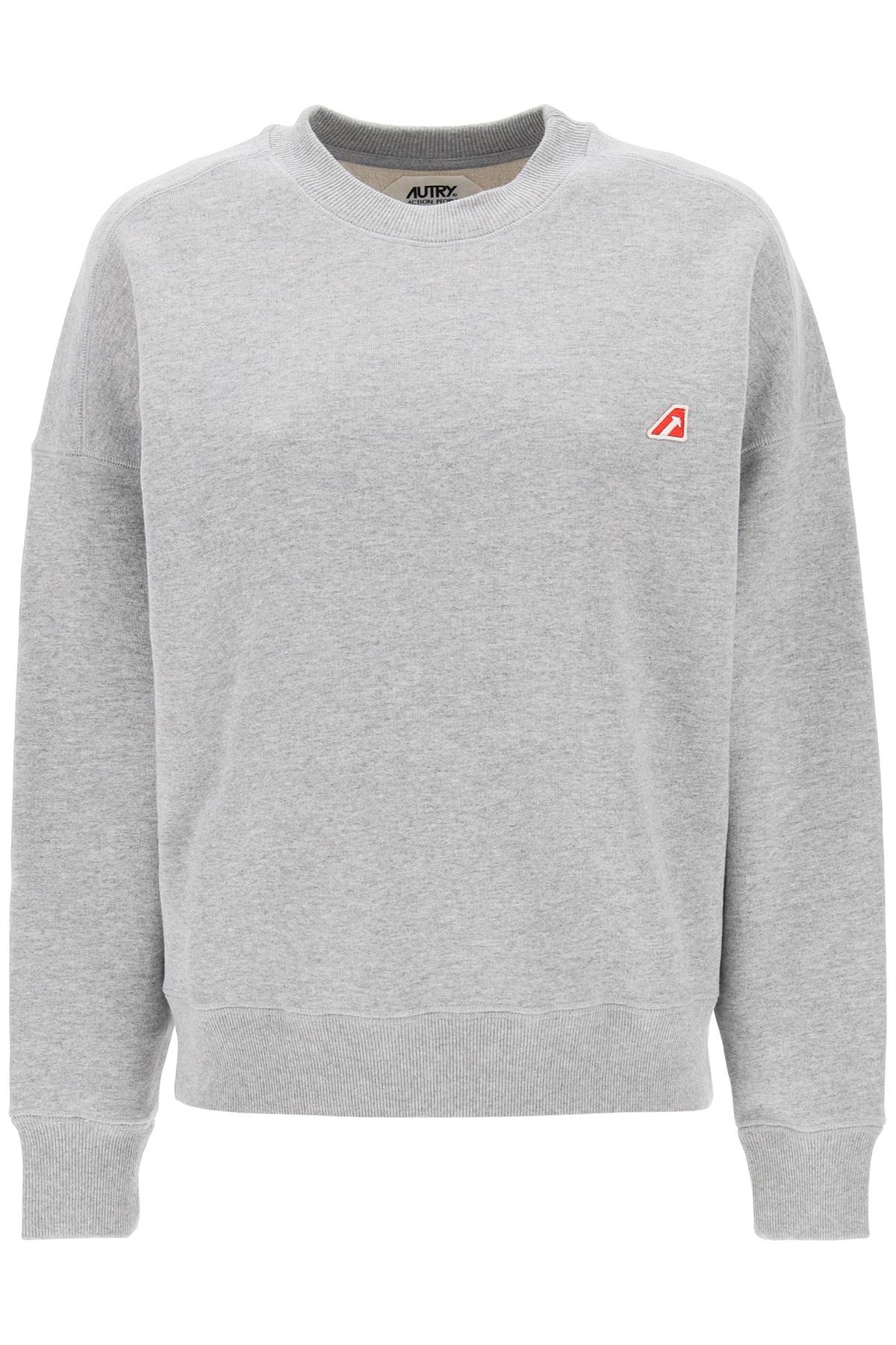 AUTRY AUTRY crew-neck sweatshirt with logo patch