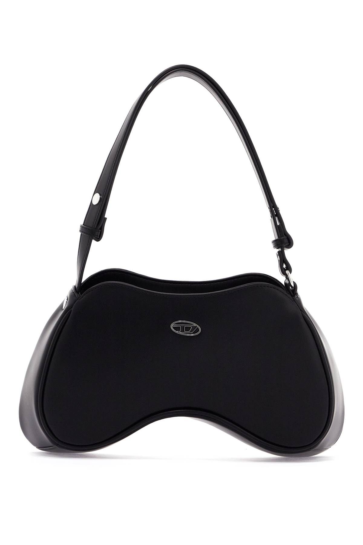 Diesel DIESEL smooth faux leather shoulder bag with play design.