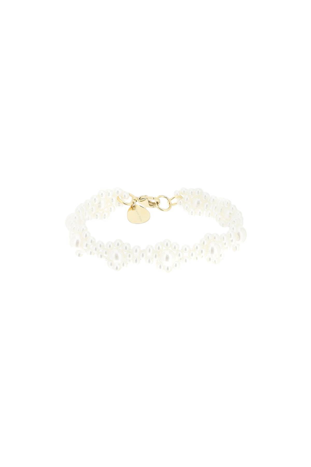 Simone Rocha SIMONE ROCHA bracelet with daisy-shaped beads