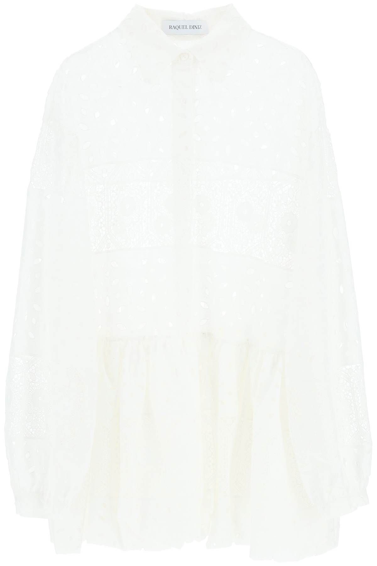 RAQUEL DINIZ RAQUEL DINIZ broderie anglaise chemisier dress