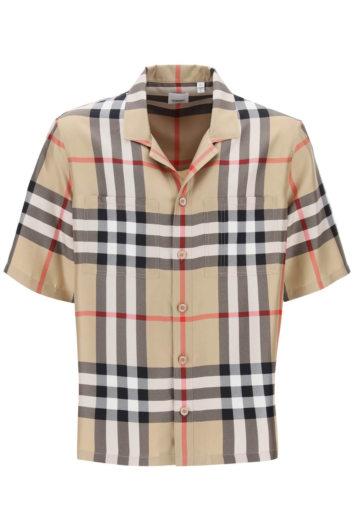 Burberry BURBERRY bowling shirt in tartan silk