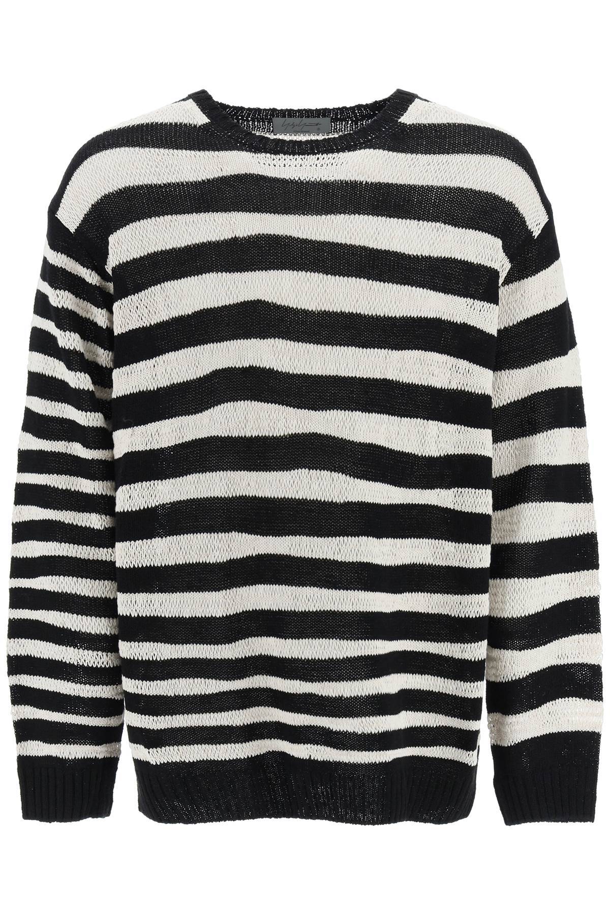 Yohji Yamamoto YOHJI YAMAMOTO striped pure cotton sweater