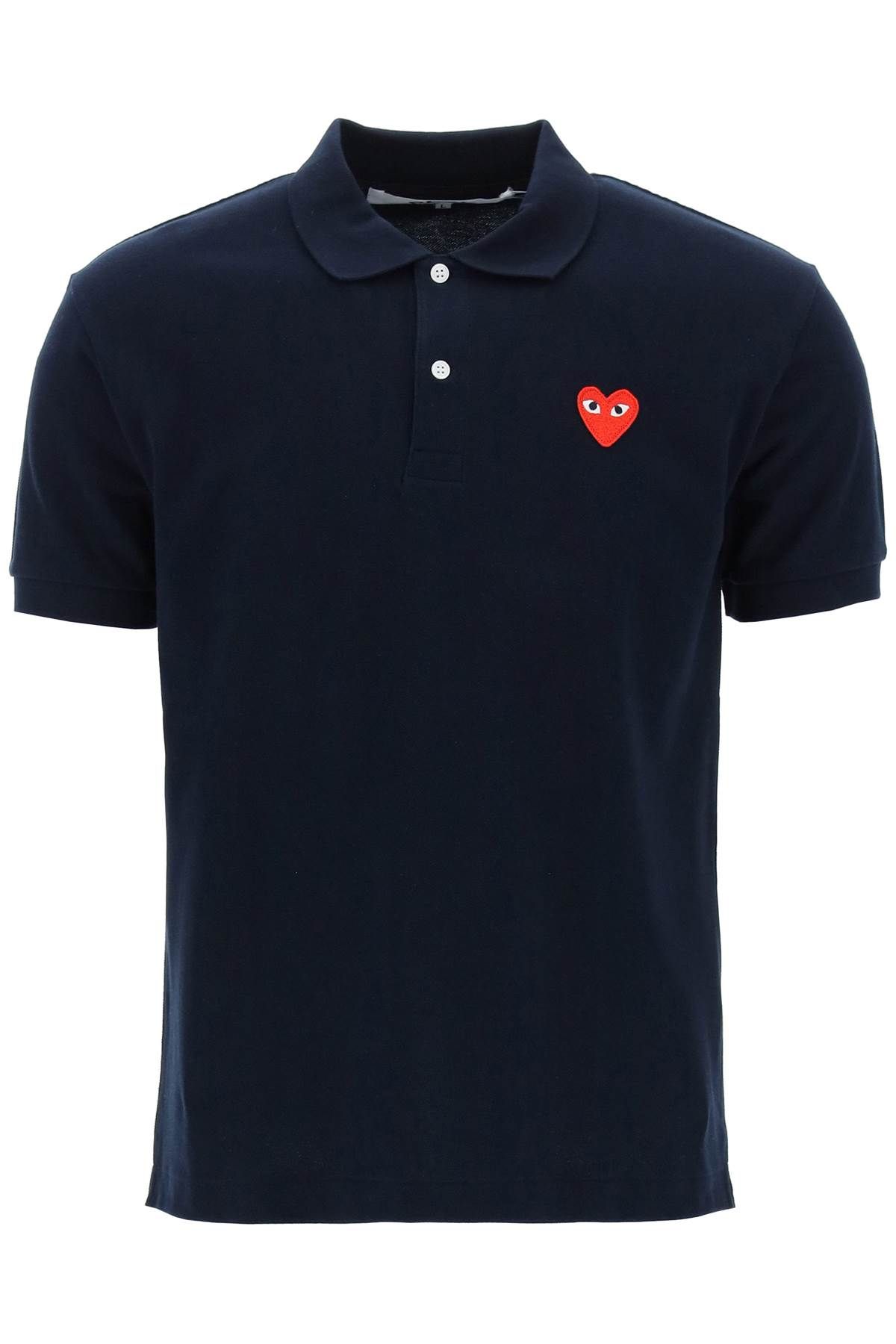 Comme Des Garçons Play COMME DES GARCONS PLAY heart polo shirt