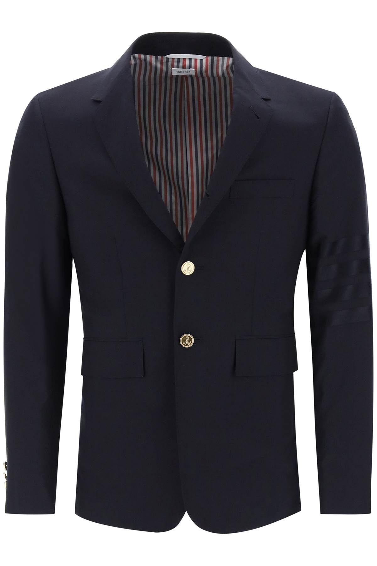 Thom Browne THOM BROWNE fit 1 single-breasted 4-bar wool blazer