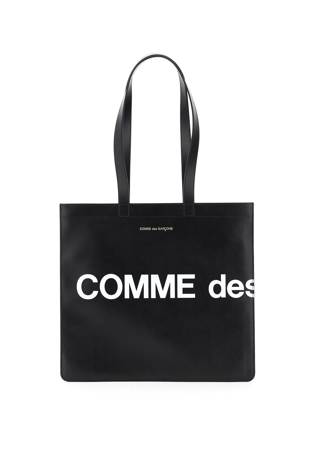 COMME DES GARCONS WALLET COMME DES GARCONS WALLET leather tote bag with logo