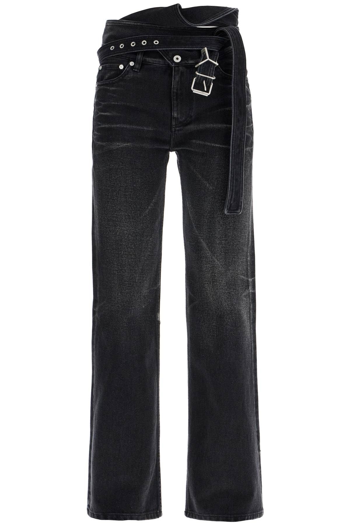  Y PROJECT bootcut jeans with criss-cross