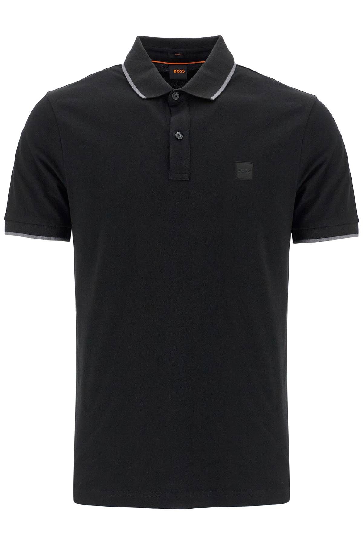 BOSS BOSS slim fit piqué polo shirt with tipped