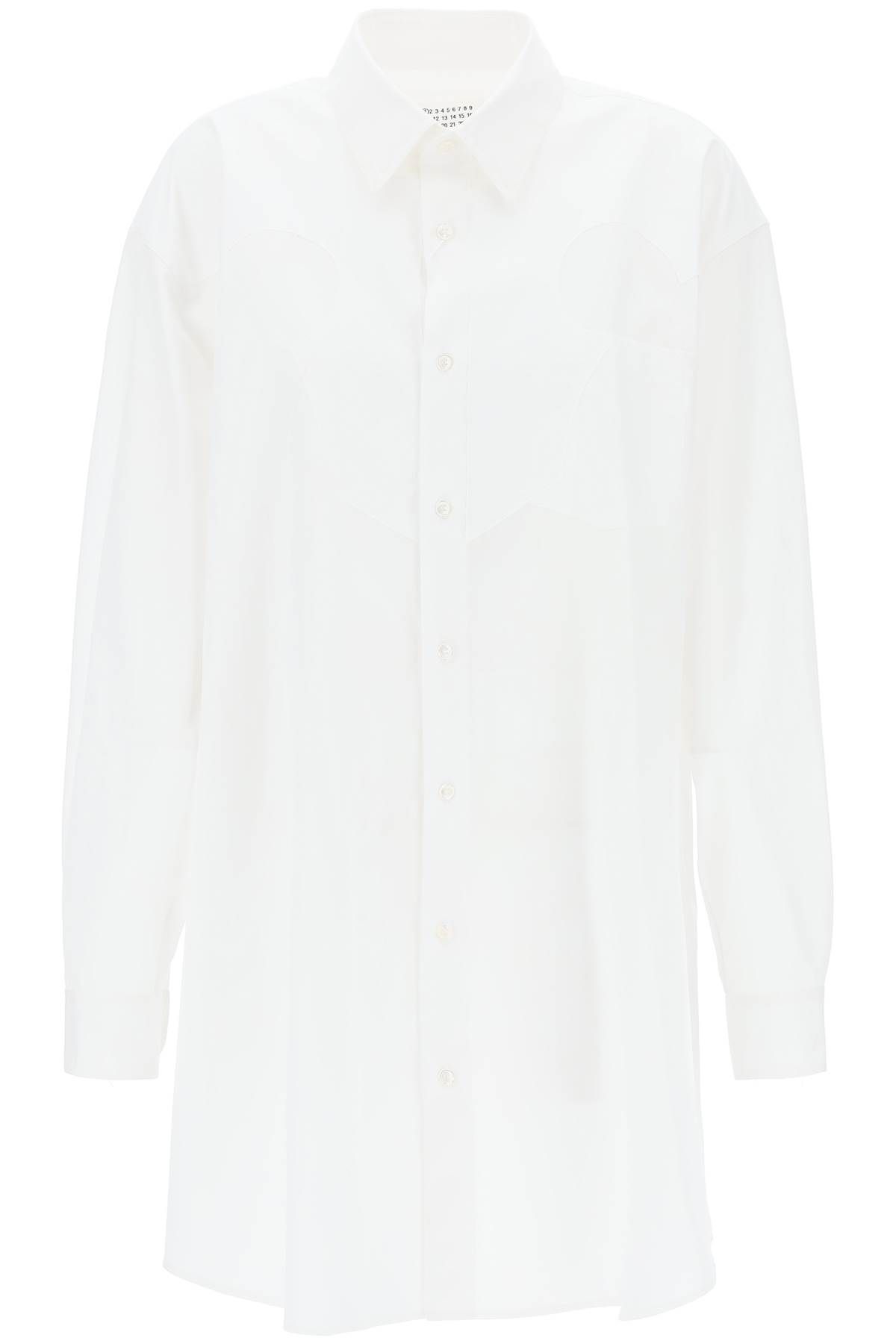 Maison Margiela MAISON MARGIELA poplin shirt dress in eight words