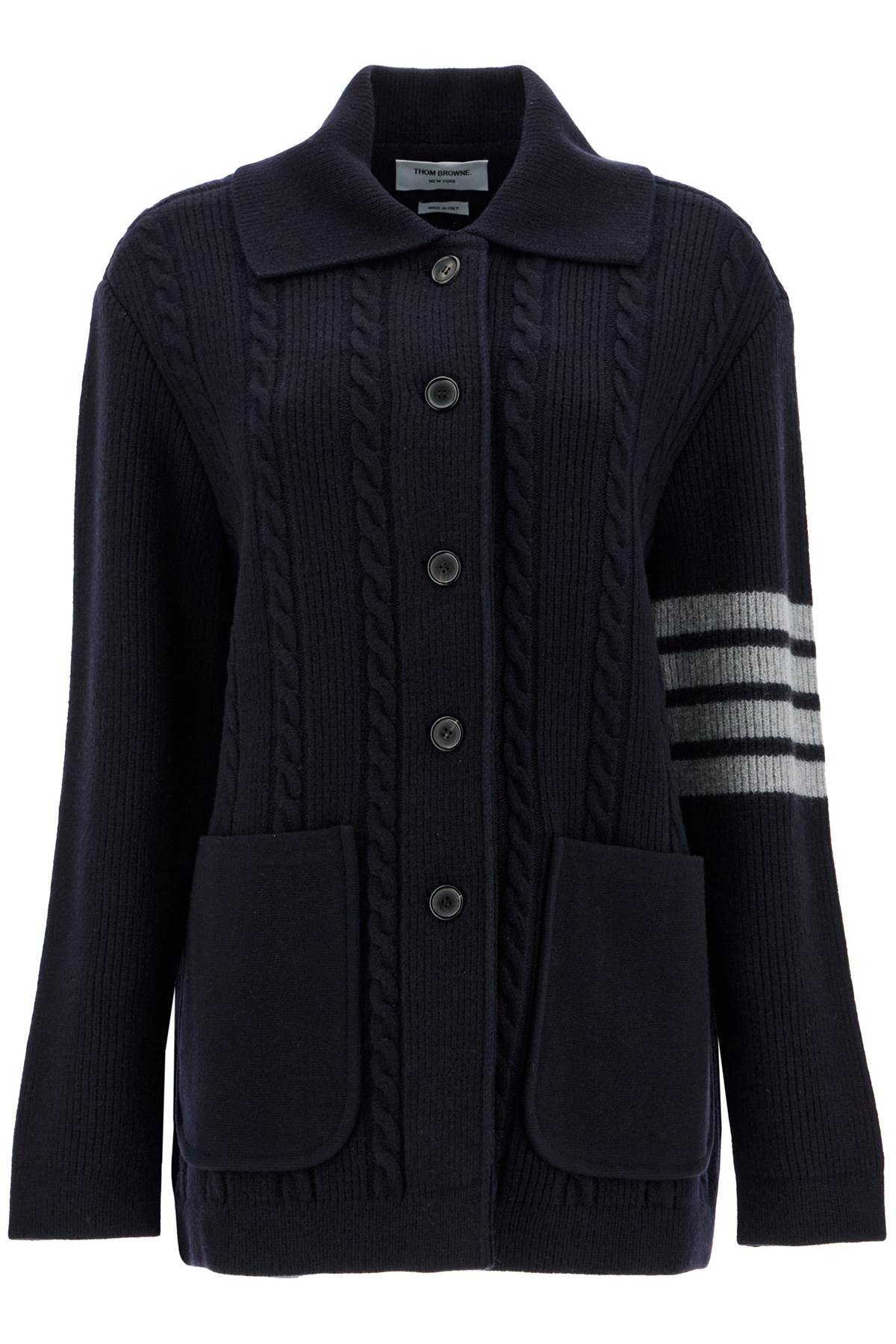 Thom Browne THOM BROWNE '4-bar heavy knit cardigan