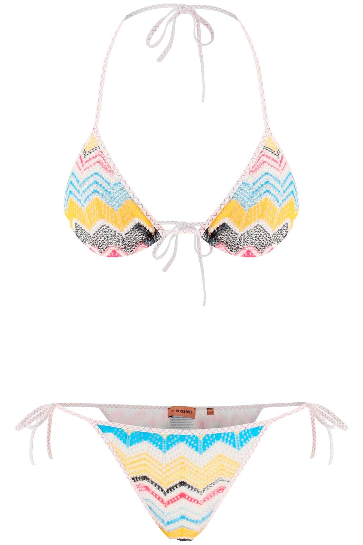 Missoni MISSONI chevron lightweight knit bikini set